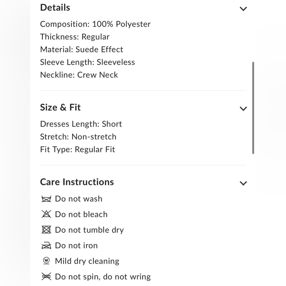 Commense polyester suede effect metal button mini… - image 10